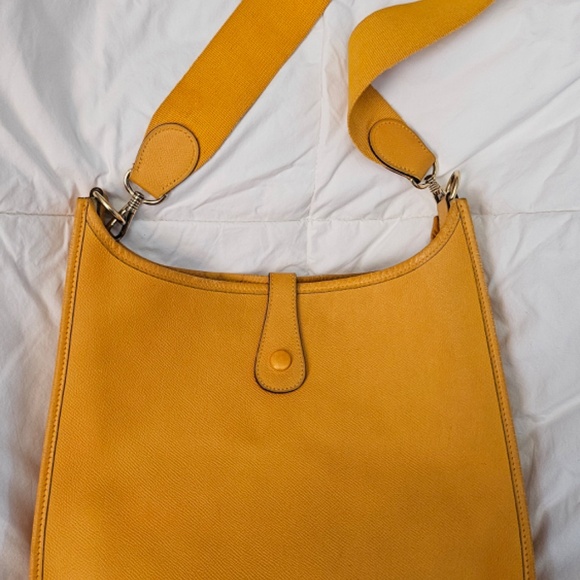 HERMÈS ORANGE CLEMENCE EVELYNE I GM - Picture 2 of 13